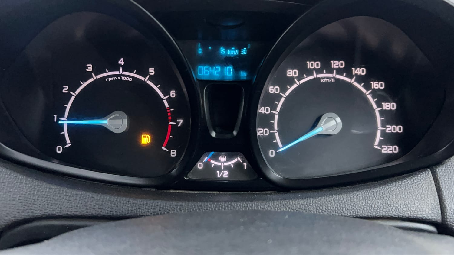 Used 2016 Ford EcoSport Trend 1.5L Ti-VCT Petrol Manual interior CLUSTERMETER VIEW