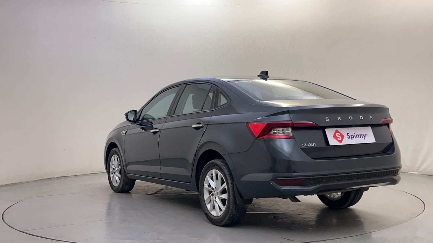 Used 2024 Skoda Slavia Ambition 1.0L TSI MT Petrol Manual exterior LEFT REAR CORNER VIEW
