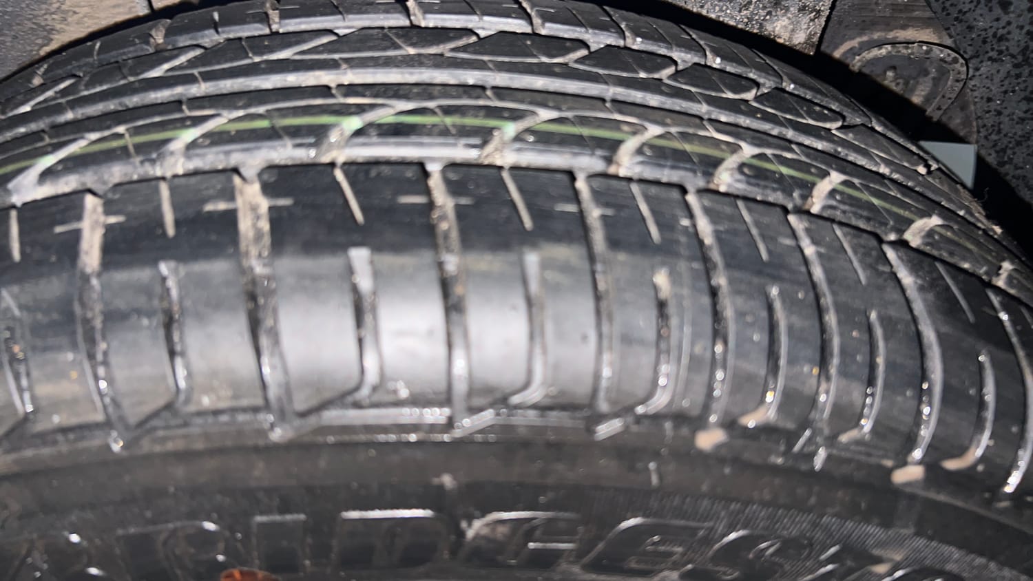 Used 2018 Hyundai Elite i20 Sportz 1.2 Petrol Manual tyres LEFT REAR TYRE TREAD VIEW
