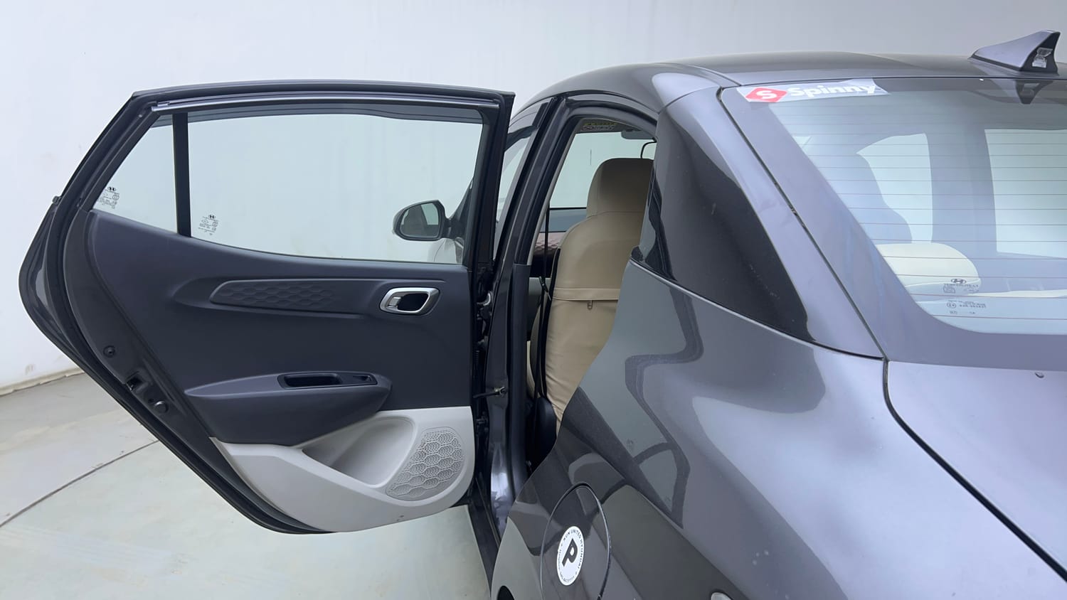 Used 2020 Hyundai Aura SX 1.2 (O) Petrol Petrol Manual interior LEFT REAR DOOR OPEN VIEW