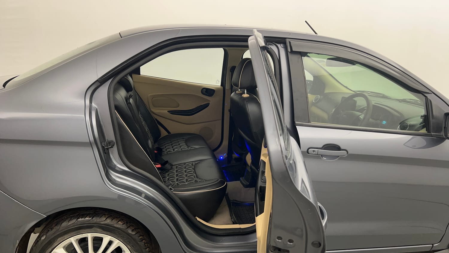 Used 2019 Ford Figo Aspire Titanium Plus 1.2 Ti-VCT Petrol Manual interior RIGHT SIDE REAR DOOR CABIN VIEW