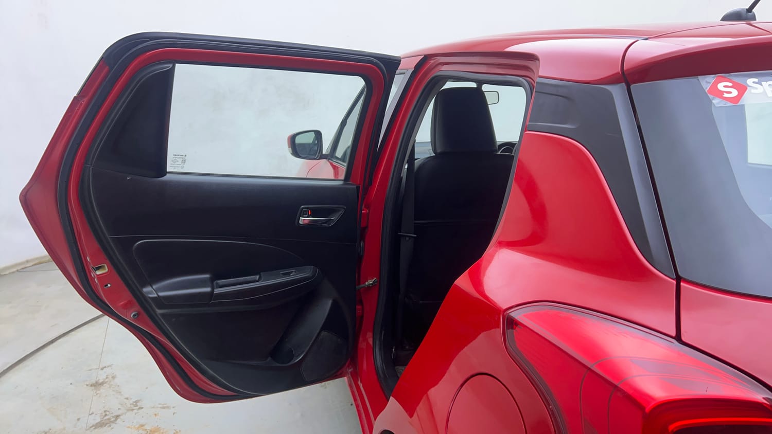 Used 2019 Maruti Suzuki Swift VDi Diesel Manual interior LEFT REAR DOOR OPEN VIEW
