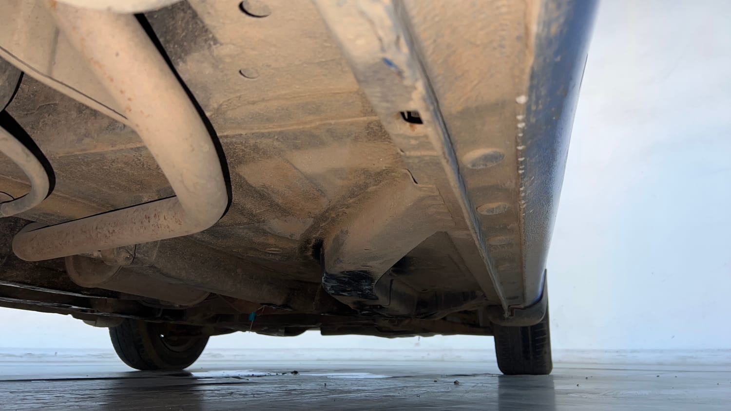 Used 2013 Honda Brio S MT Petrol Manual extra REAR RIGHT UNDERBODY VIEW