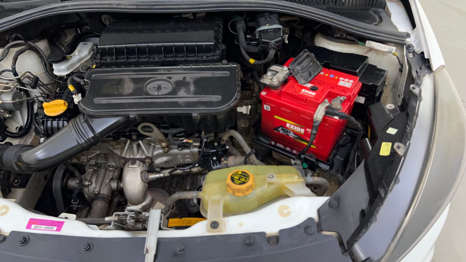 Used 2020 Tata Tiago XZA Plus Dual Tone Petrol Automatic engine ENGINE LEFT SIDE VIEW