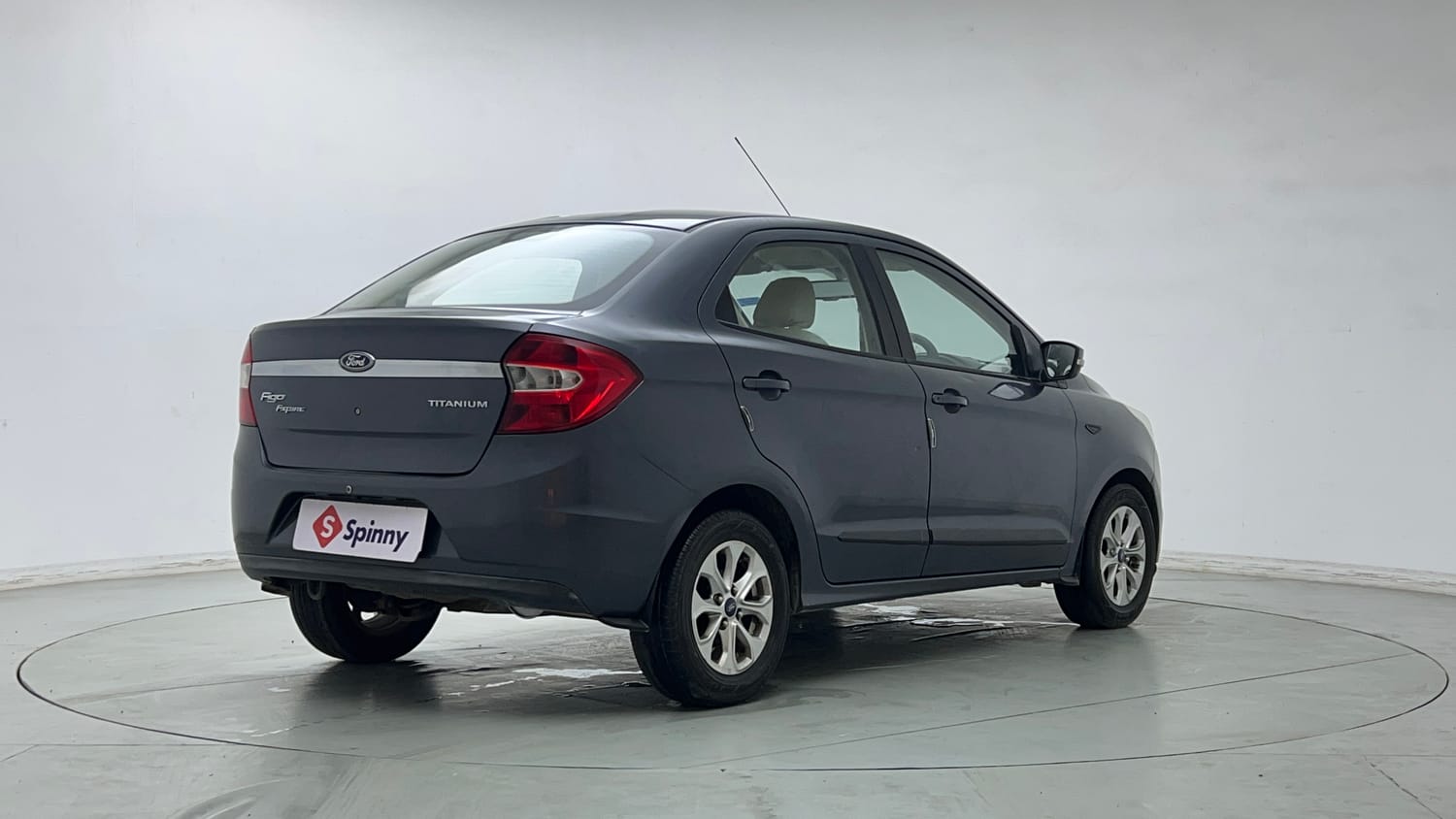 Used 2018 Ford Figo Aspire Titanium 1.2 Ti-VCT Petrol Manual exterior RIGHT REAR CORNER VIEW