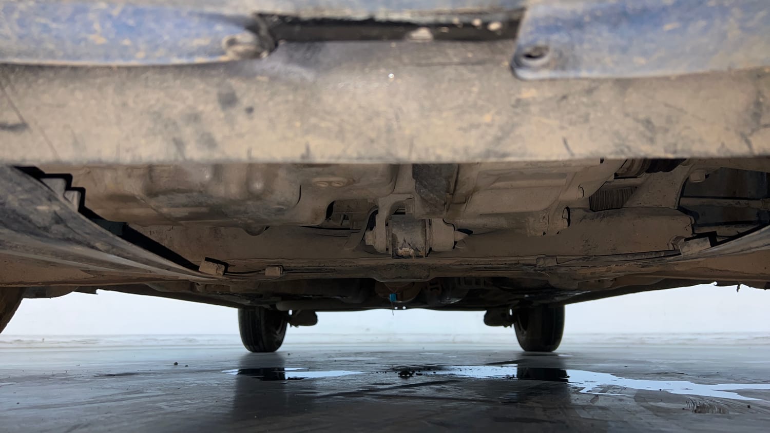 Used 2013 Honda Brio S MT Petrol Manual extra FRONT LEFT UNDERBODY VIEW