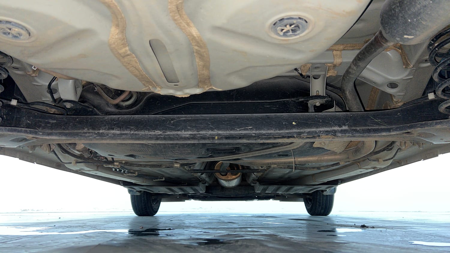 Used 2023 Maruti Suzuki Swift LXi Petrol Manual extra REAR UNDERBODY VIEW (TAKEN FROM REAR)