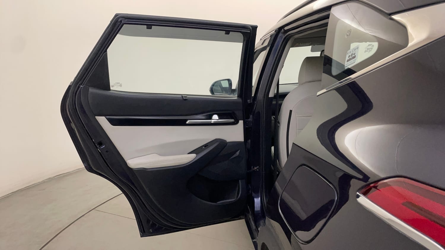 Used 2023 kia Seltos HTX 1.5 Petrol IVT Petrol Automatic interior LEFT REAR DOOR OPEN VIEW