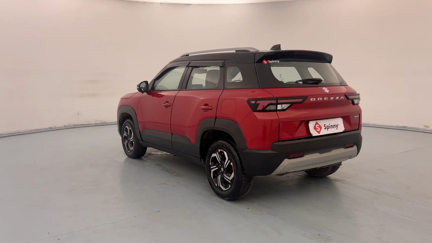 Used 2022 Maruti Suzuki Brezza Zxi Plus Dual Tone Petrol Manual exterior LEFT REAR CORNER VIEW
