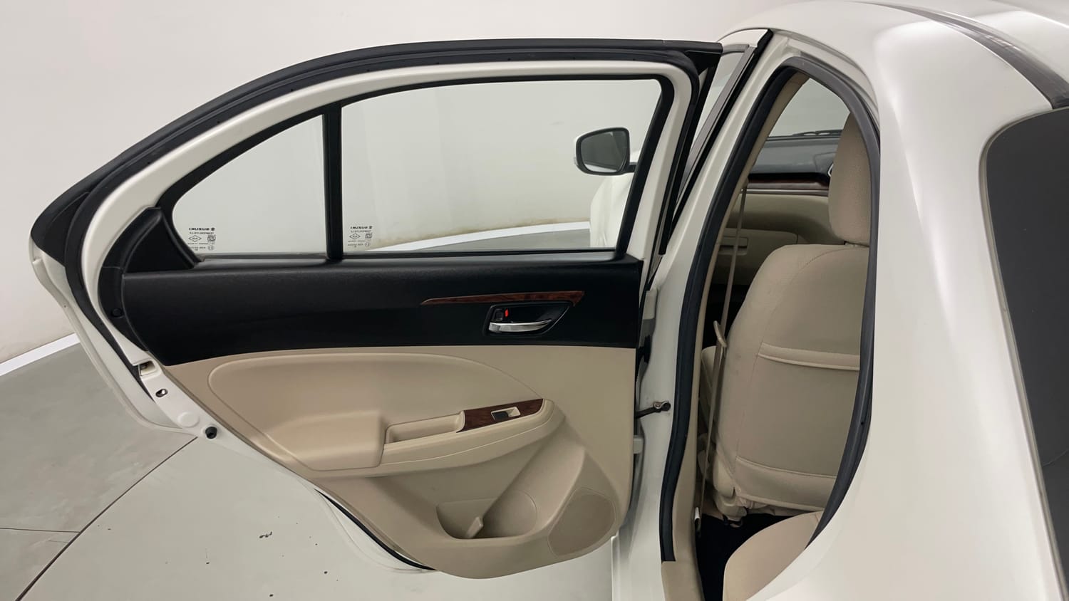 Used 2019 Maruti Suzuki Dzire VXi AMT Petrol Automatic interior LEFT REAR DOOR OPEN VIEW