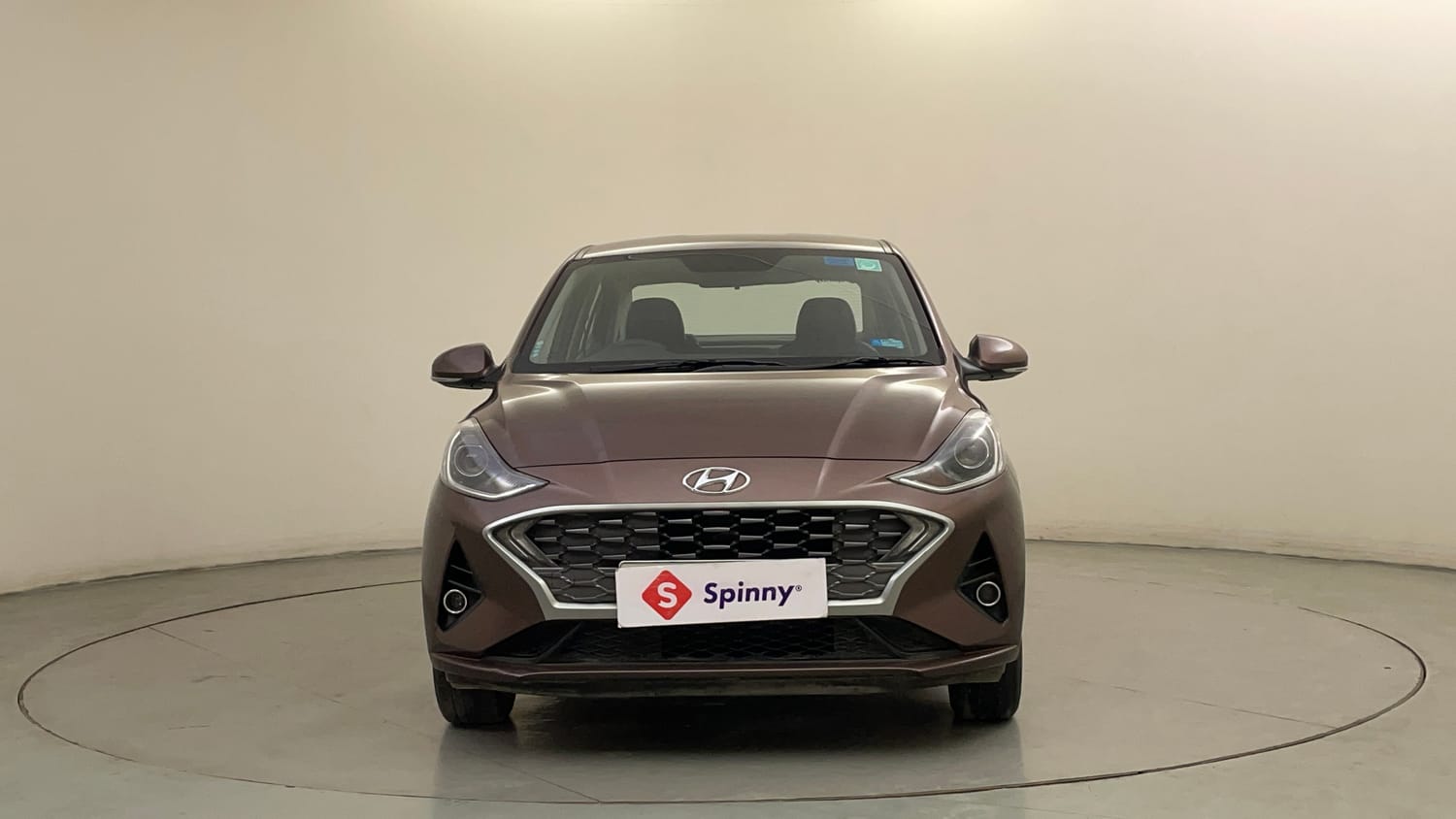 Used 2020 Hyundai Aura SX Plus 1.2 AMT Petrol Petrol Automatic exterior FRONT VIEW