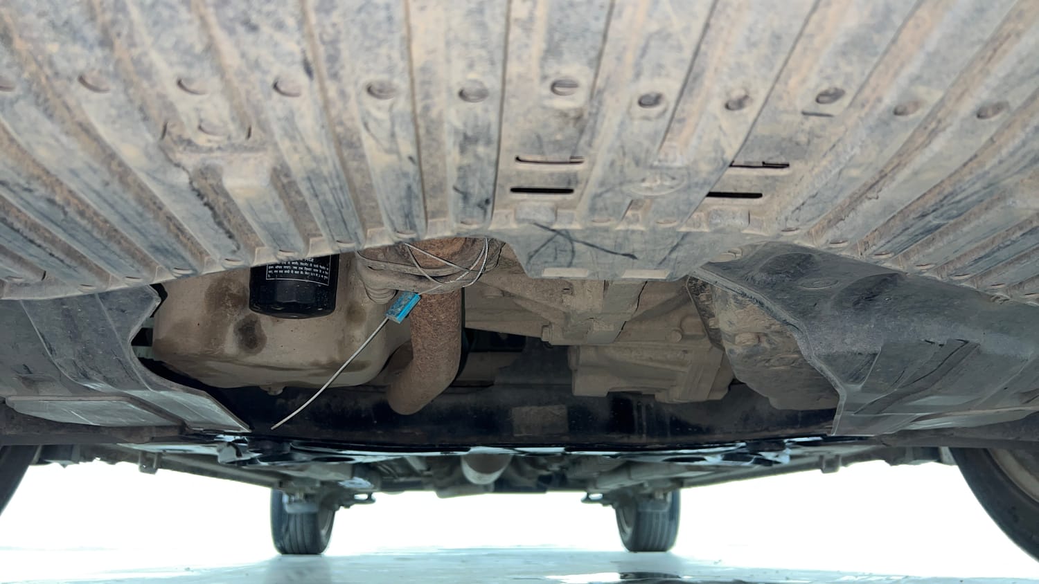 Used 2022 Maruti Suzuki Ciaz Alpha 1.5 AT Petrol Automatic extra FRONT LEFT UNDERBODY VIEW
