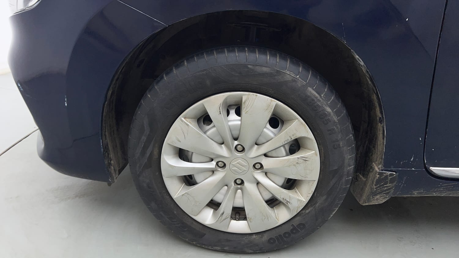 Used 2023 Maruti Suzuki Baleno Sigma MT Petrol Manual tyres LEFT FRONT TYRE RIM VIEW