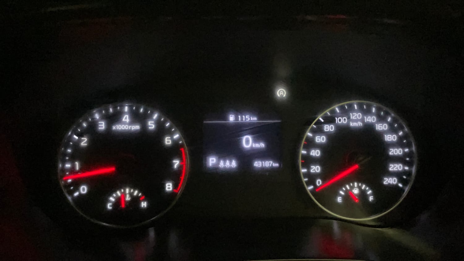 Used 2023 kia Seltos HTX 1.5 Petrol IVT Petrol Automatic interior CLUSTERMETER VIEW