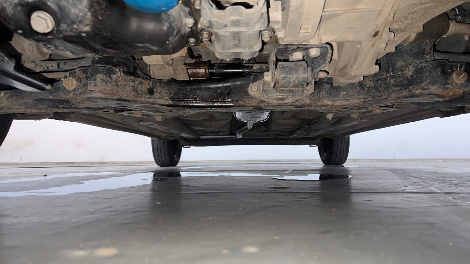 Used 2016 Hyundai Grand i10 Magna 1.2 Kappa VTVT Petrol Manual extra FRONT LEFT UNDERBODY VIEW