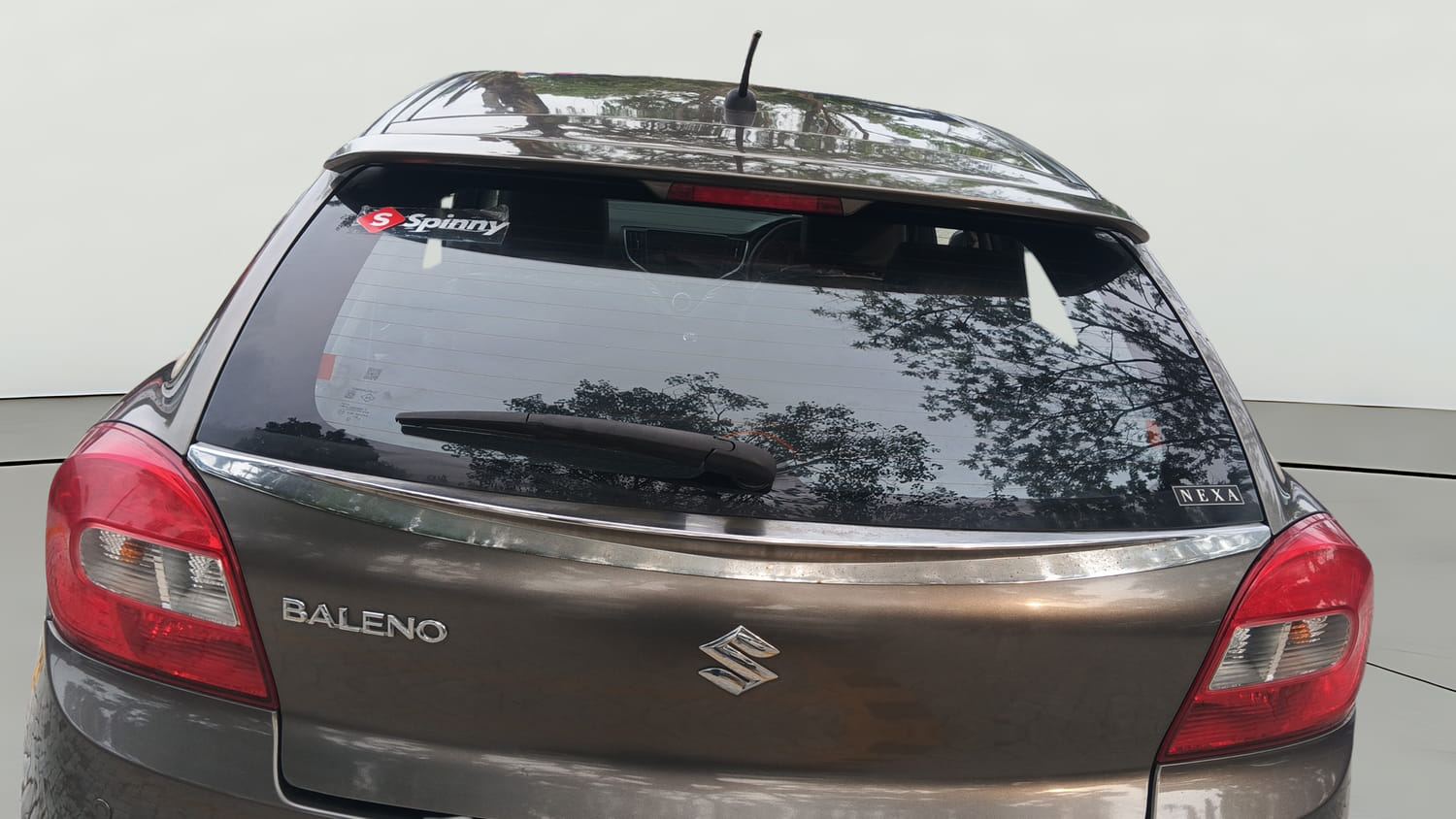Used 2021 Maruti Suzuki Baleno Delta Petrol Manual exterior BACK WINDSHIELD VIEW