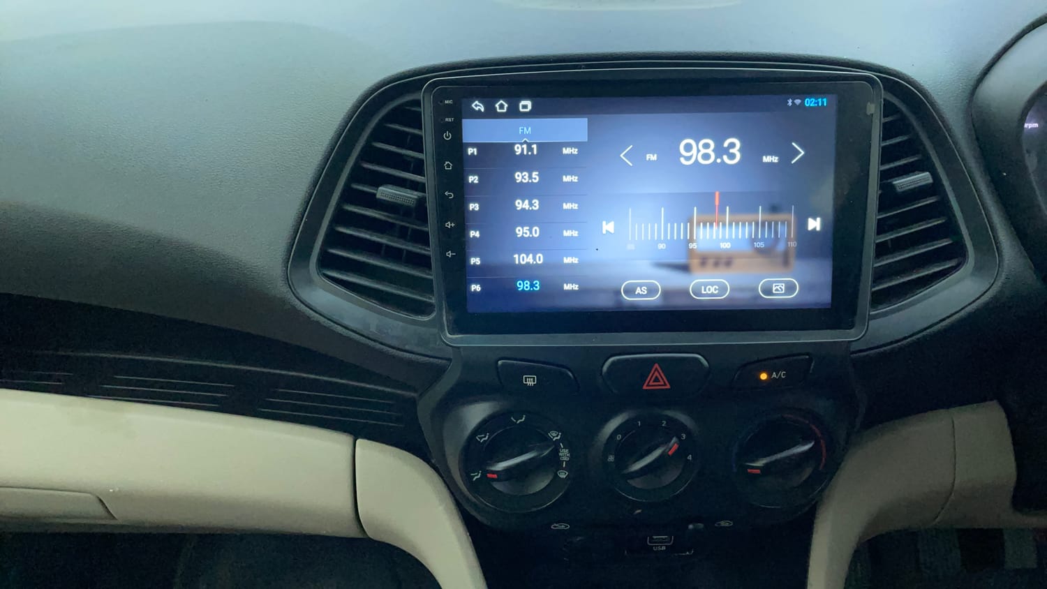 Used 2020 Hyundai Santro Sportz Petrol Manual interior MUSIC SYSTEM & AC CONTROL VIEW