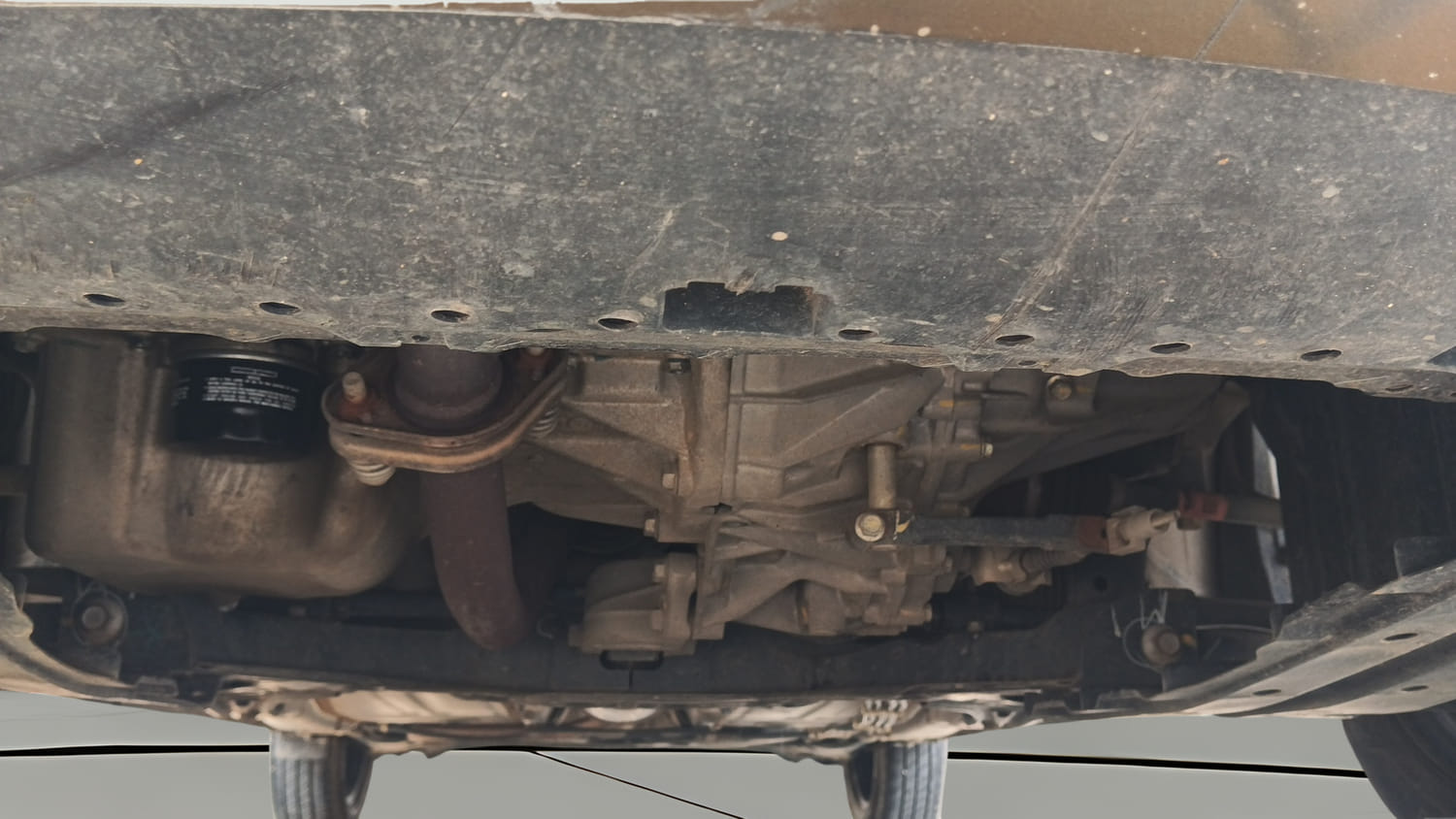 Used 2021 Maruti Suzuki Baleno Delta Petrol Manual extra FRONT LEFT UNDERBODY VIEW