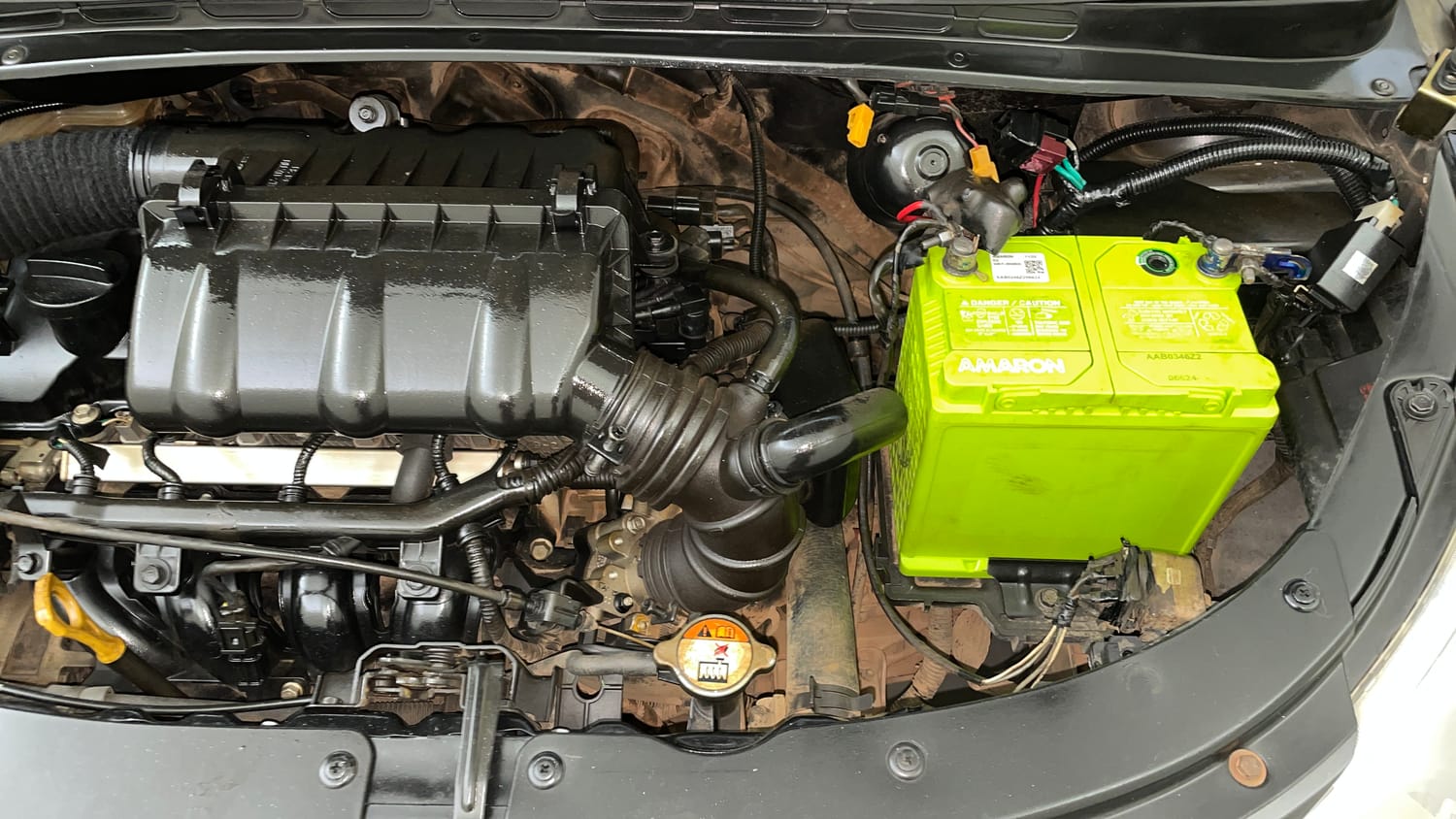 Used 2013 Hyundai i10 Magna 1.2 Kappa2 Petrol Manual engine ENGINE LEFT SIDE VIEW
