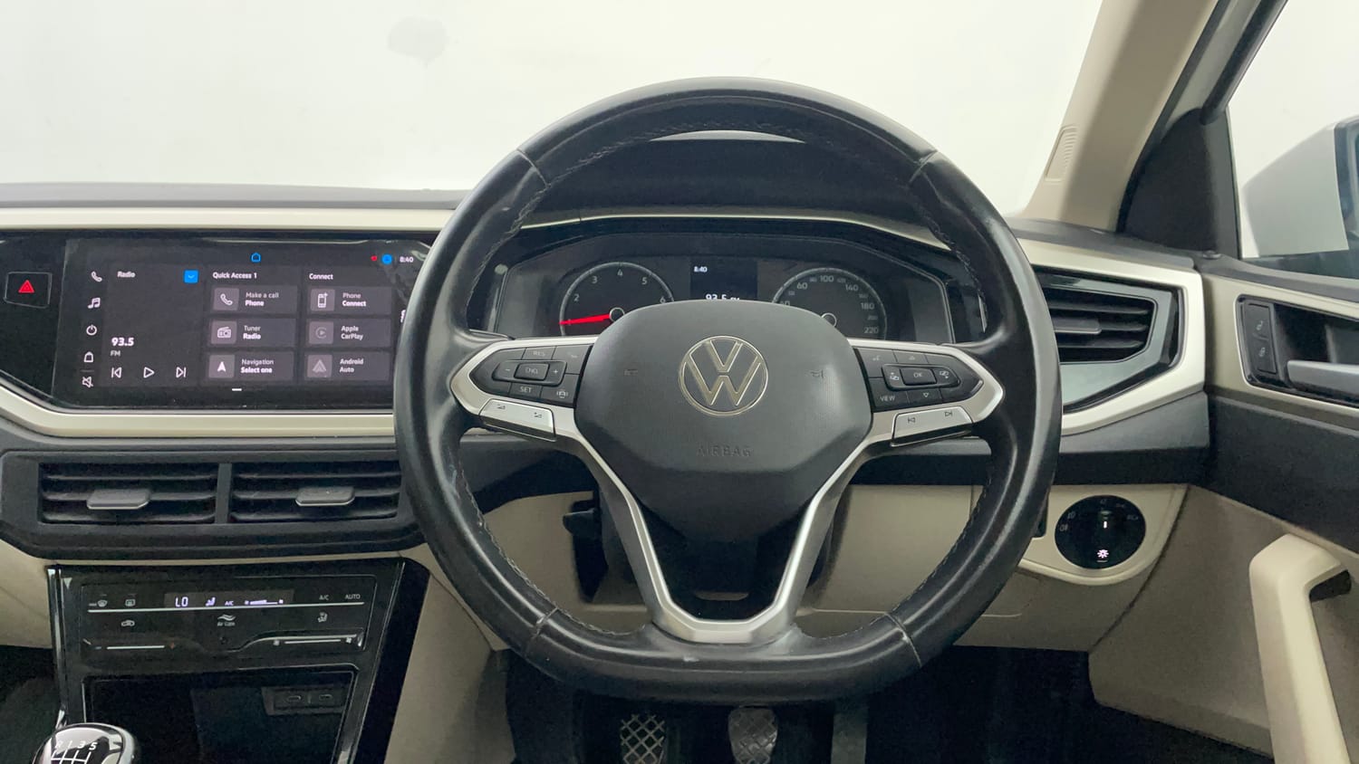 Used 2023 Volkswagen Virtus Highline 1.0 TSI MT Petrol Manual interior STEERING VIEW