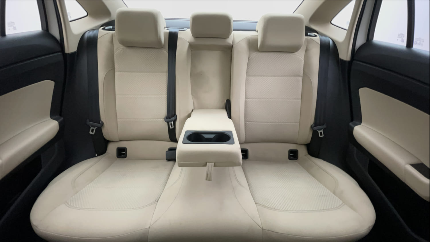 Used 2023 Volkswagen Virtus Highline 1.0 TSI MT Petrol Manual interior REAR SEAT CONDITION VIEW