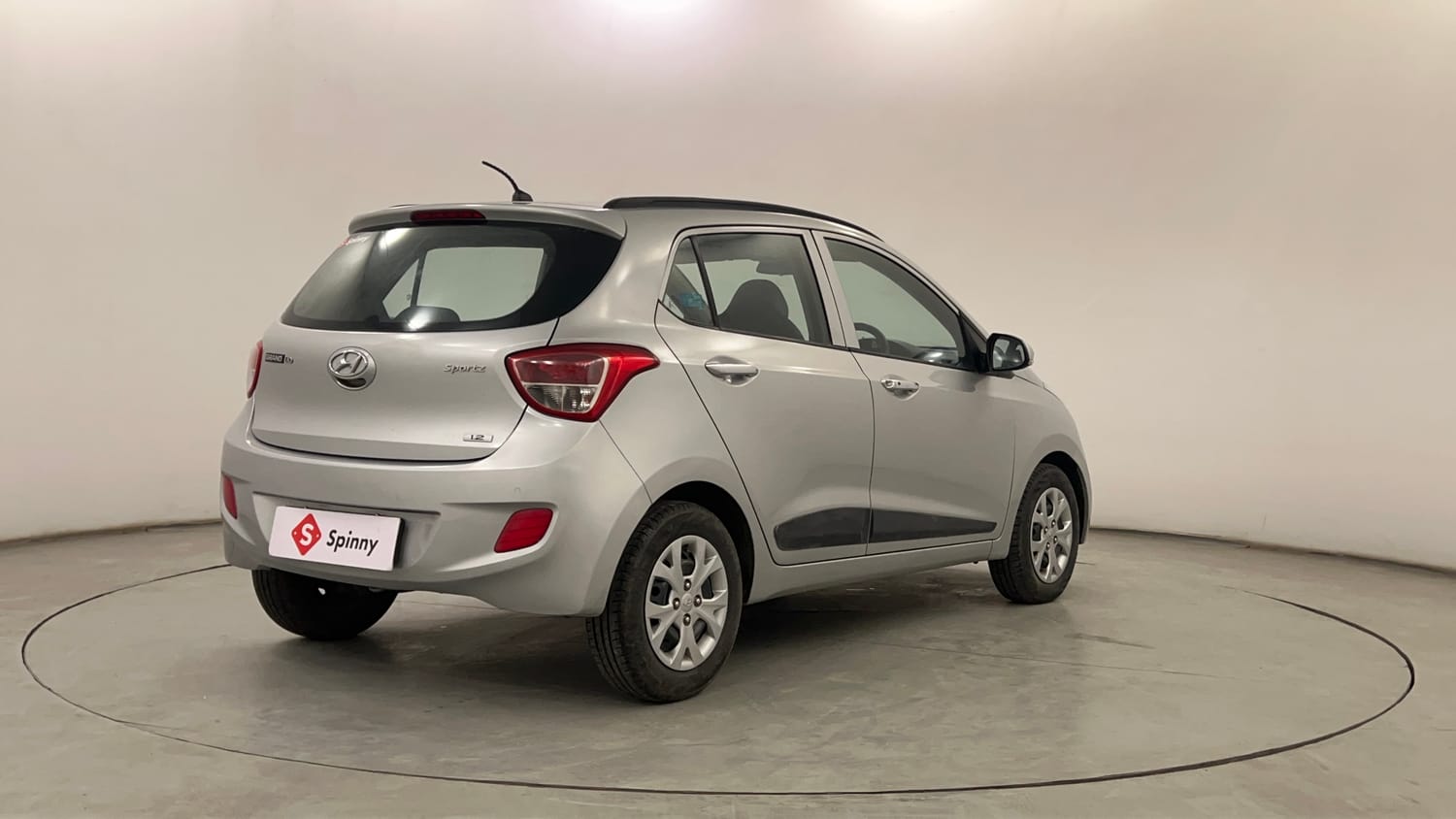 Used 2014 Hyundai Grand i10 Sportz 1.2 Kappa VTVT Petrol Manual exterior RIGHT REAR CORNER VIEW