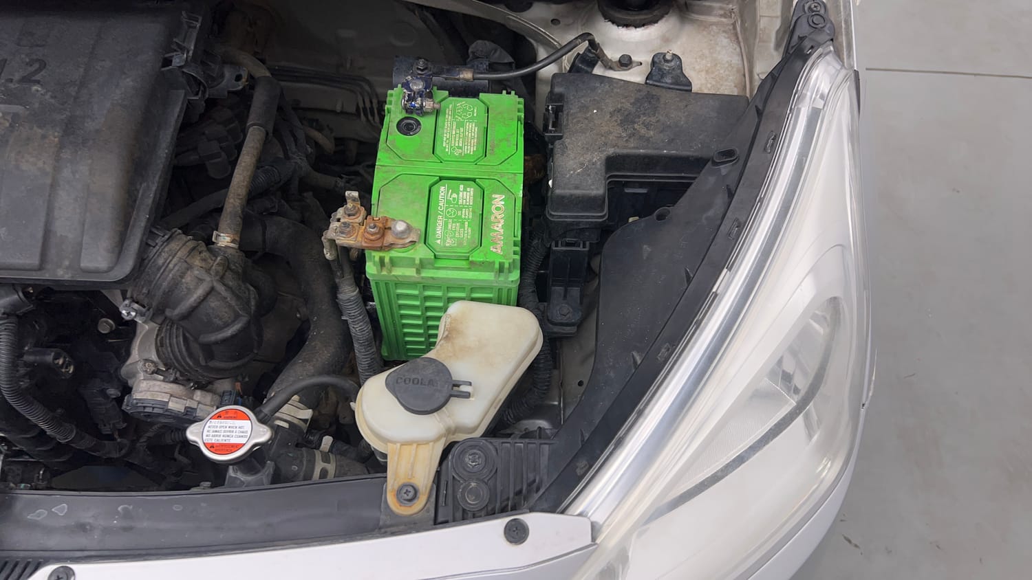 Used 2016 Hyundai Grand i10 Magna 1.2 Kappa VTVT Petrol Manual engine ENGINE LEFT SIDE VIEW