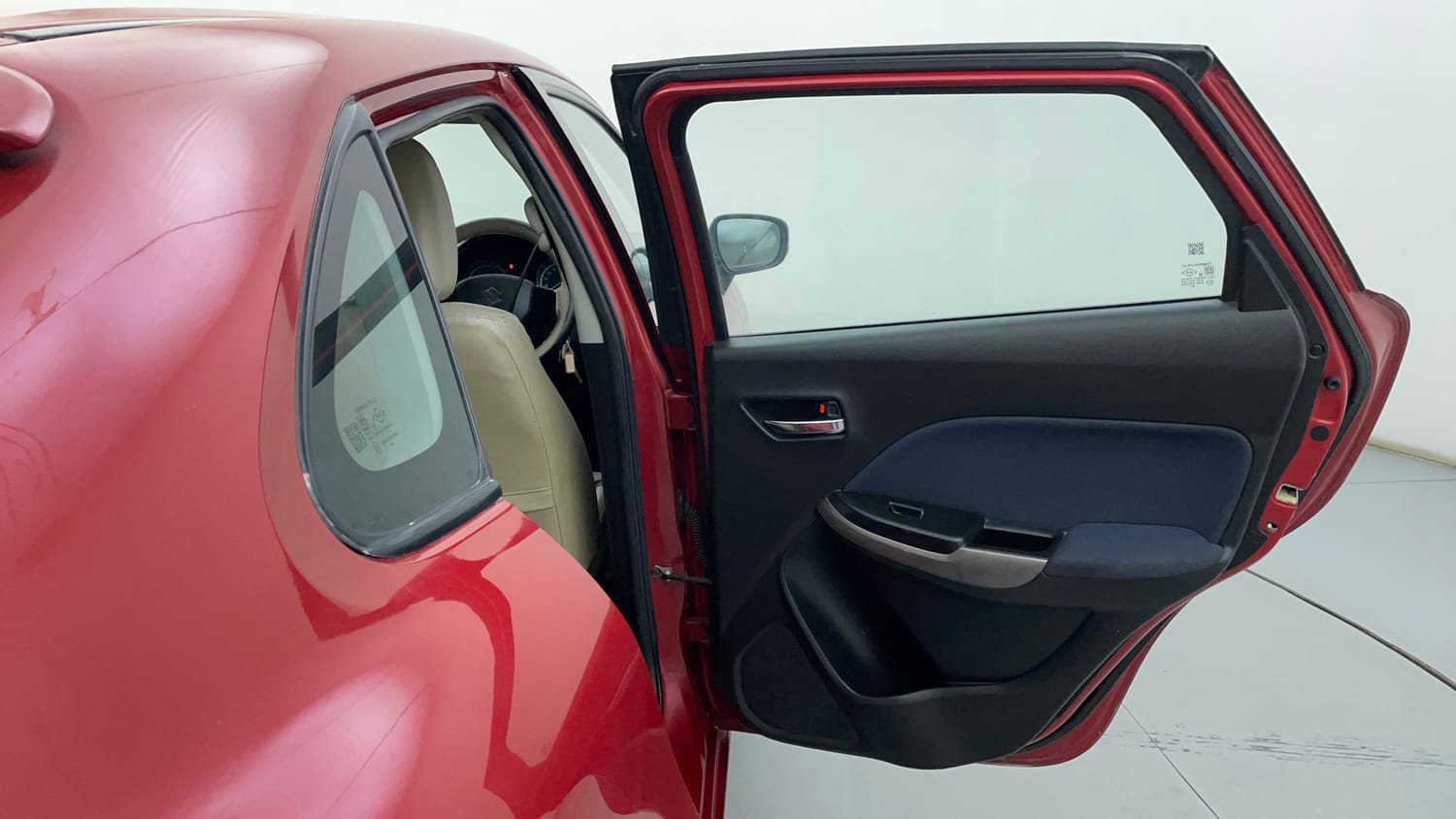 Used 2019 Maruti Suzuki Baleno Delta MT Petrol Manual interior RIGHT REAR DOOR OPEN VIEW