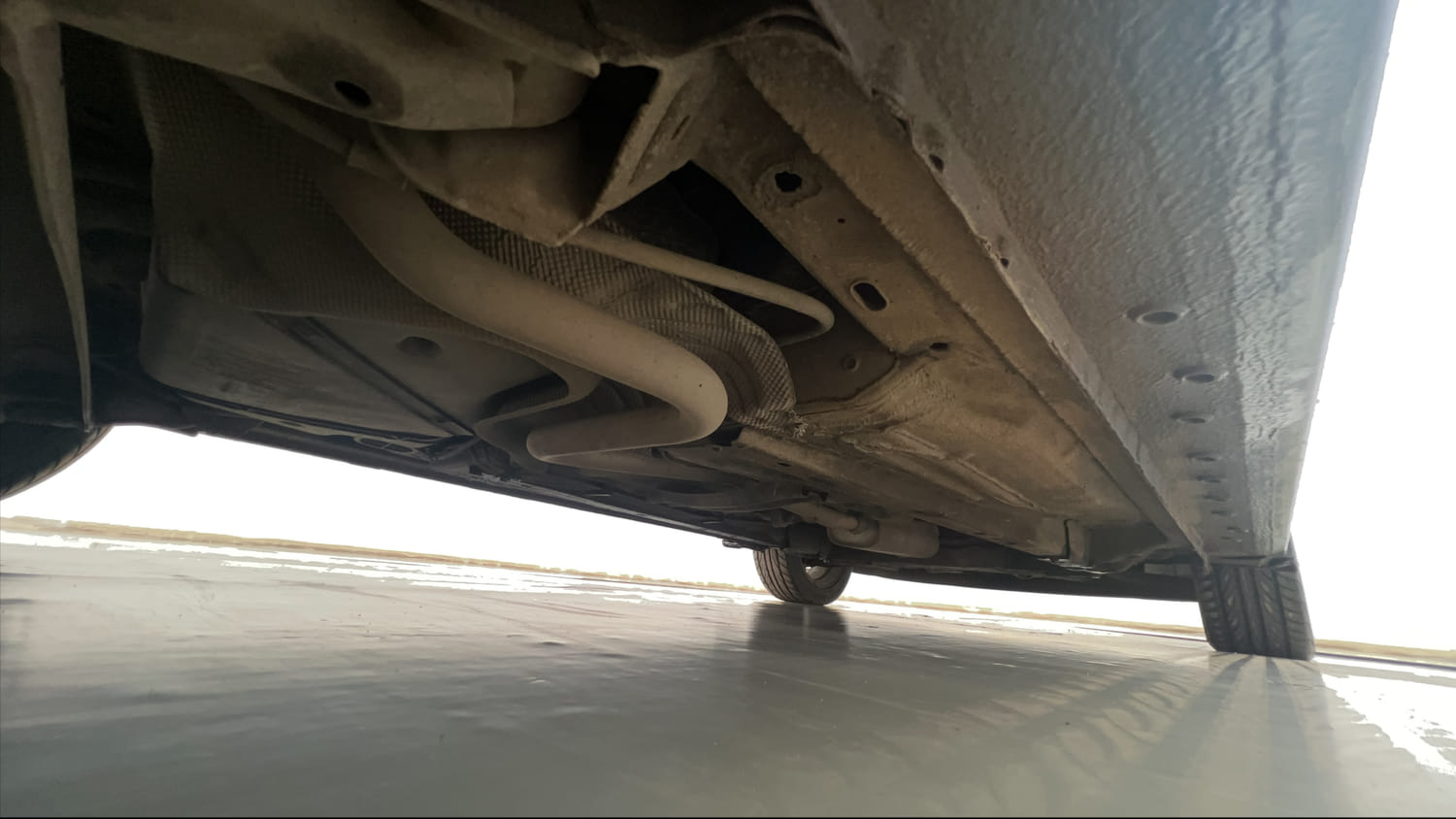 Used 2019 Ford Figo Aspire Titanium Plus 1.2 Ti-VCT Petrol Manual extra REAR RIGHT UNDERBODY VIEW
