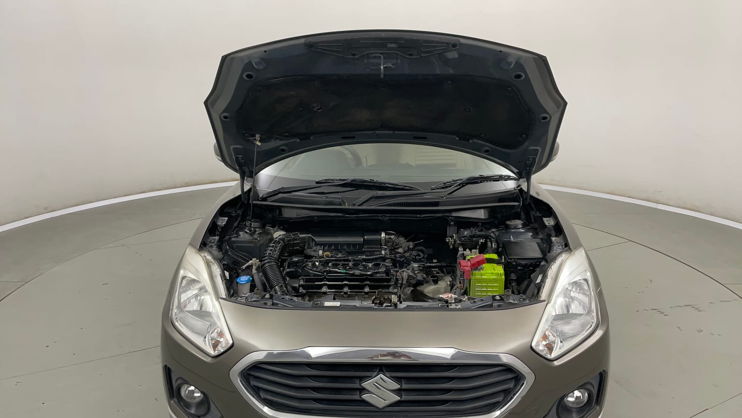 Used 2019 Maruti Suzuki Dzire ZXi AMT Petrol Automatic engine ENGINE & BONNET OPEN FRONT VIEW