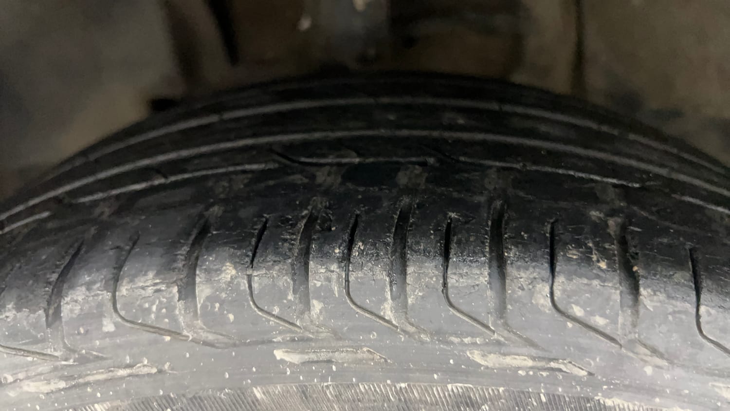 Used 2018 Tata Nexon XZA Plus Petrol Petrol Automatic tyres LEFT FRONT TYRE TREAD VIEW