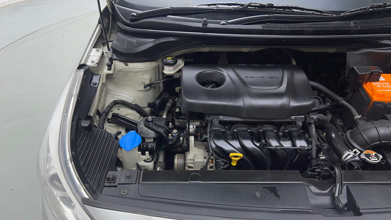Used 2017 Hyundai Verna SX (O) 1.6 VTVT AT Petrol Automatic engine ENGINE RIGHT SIDE VIEW
