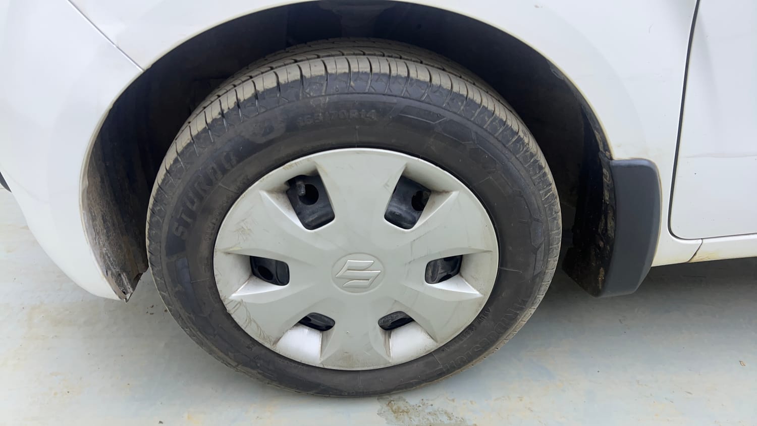 Used 2020 Maruti Suzuki Wagon R ZXi 1.2 Petrol Manual tyres LEFT FRONT TYRE RIM VIEW
