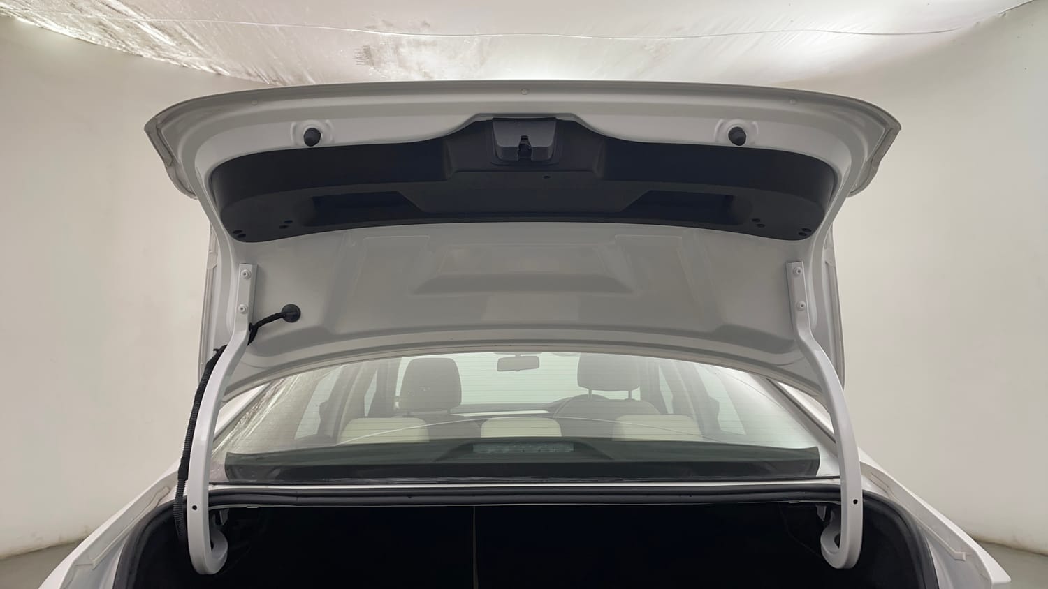 Used 2023 Volkswagen Virtus Highline 1.0 TSI MT Petrol Manual interior DICKY DOOR OPEN VIEW