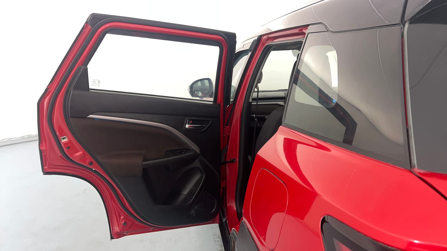 Used 2022 Maruti Suzuki Brezza Zxi Plus Dual Tone Petrol Manual interior LEFT REAR DOOR OPEN VIEW