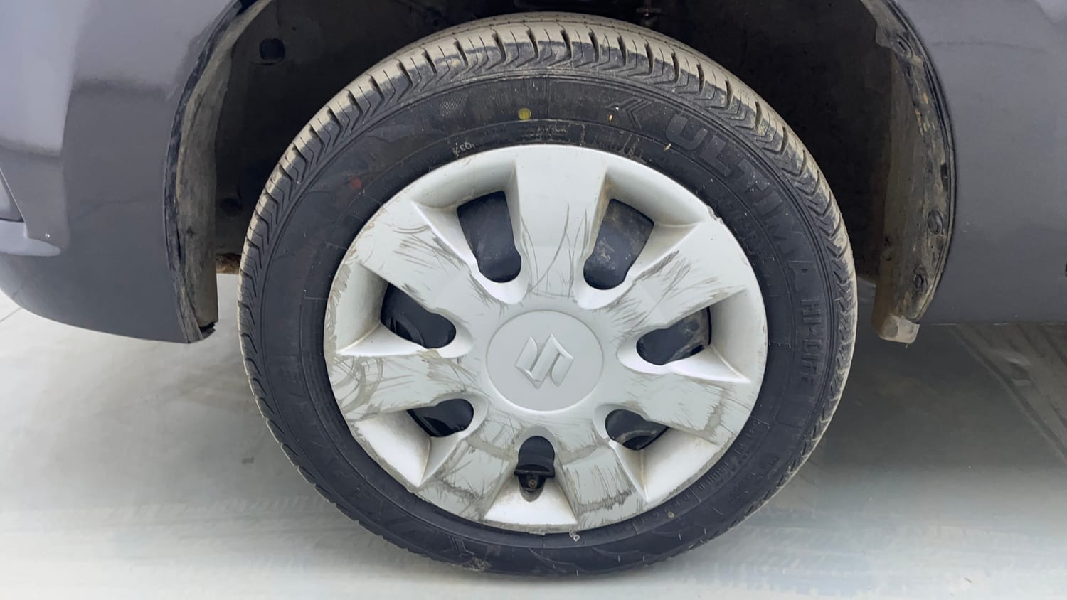 Used 2020 Maruti Suzuki Alto K10 VXi Petrol Manual tyres LEFT FRONT TYRE RIM VIEW
