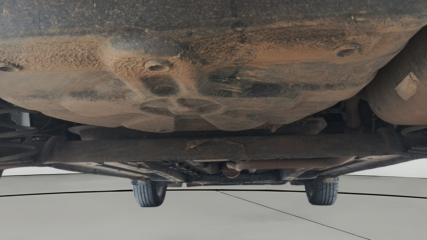 Used 2022 Tata Punch Creative MT Petrol Manual extra REAR RIGHT UNDERBODY VIEW
