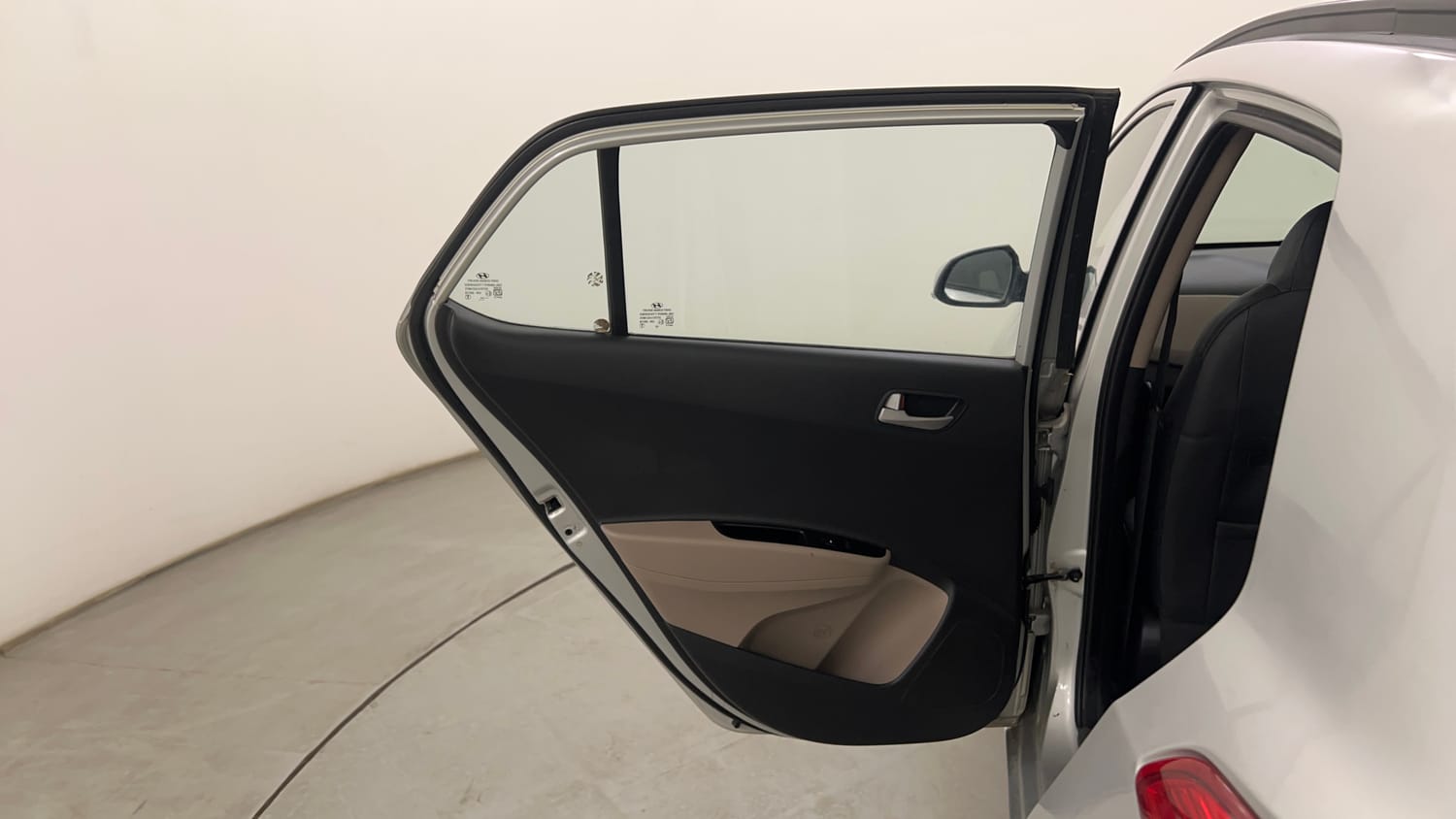 Used 2014 Hyundai Grand i10 Sportz 1.2 Kappa VTVT Petrol Manual interior LEFT REAR DOOR OPEN VIEW