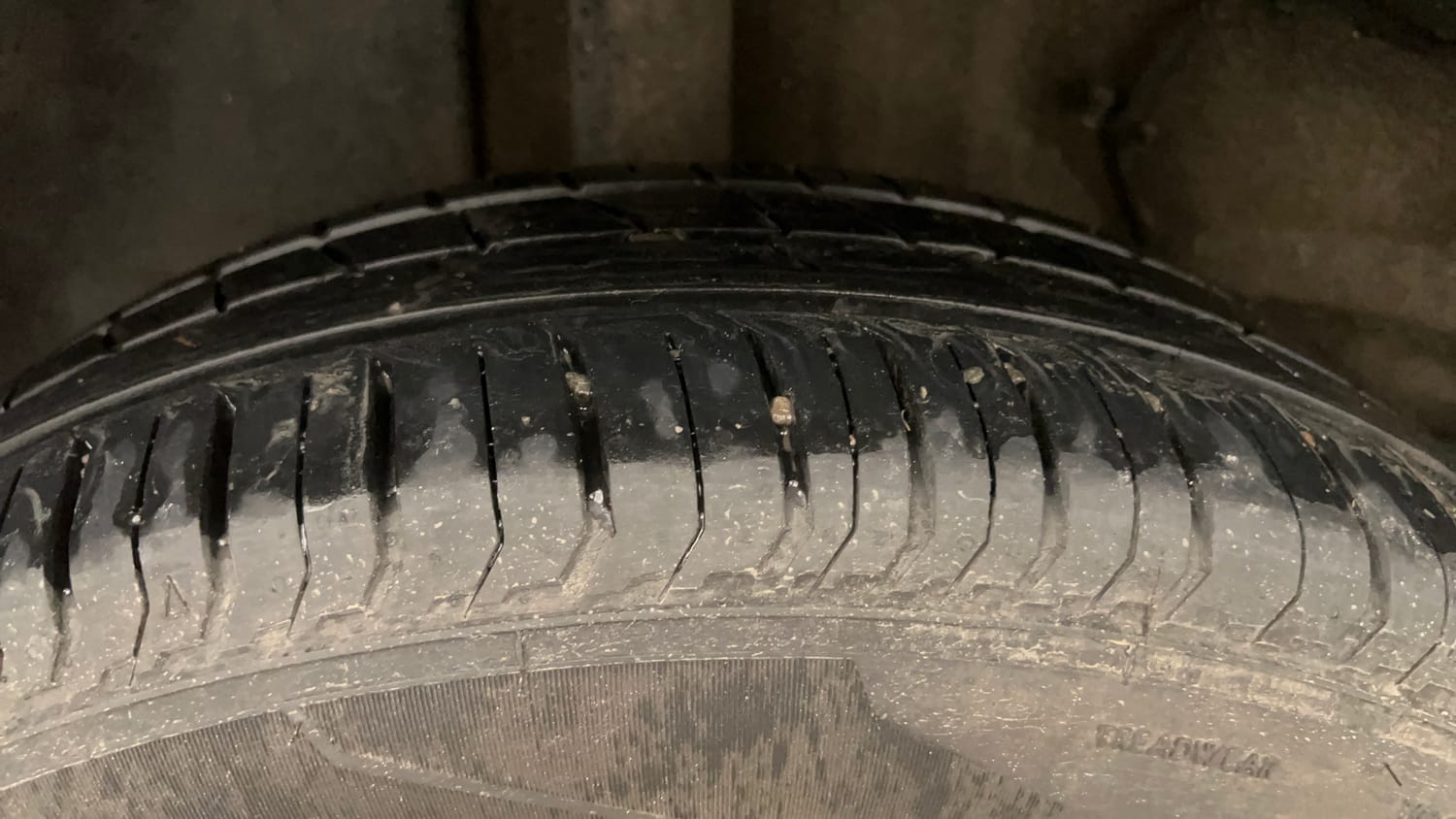 Used 2023 Tata Punch Adventure AMT Petrol Automatic tyres RIGHT REAR TYRE TREAD VIEW