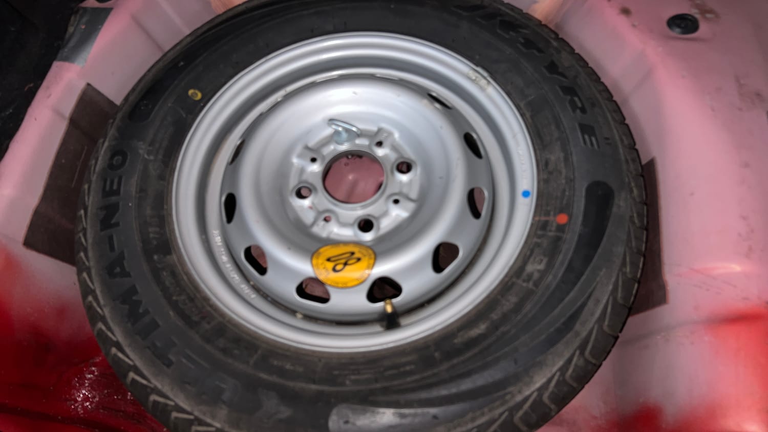 Used 2023 Tata Tiago XZA Plus Petrol Automatic tyres SPARE TYRE VIEW