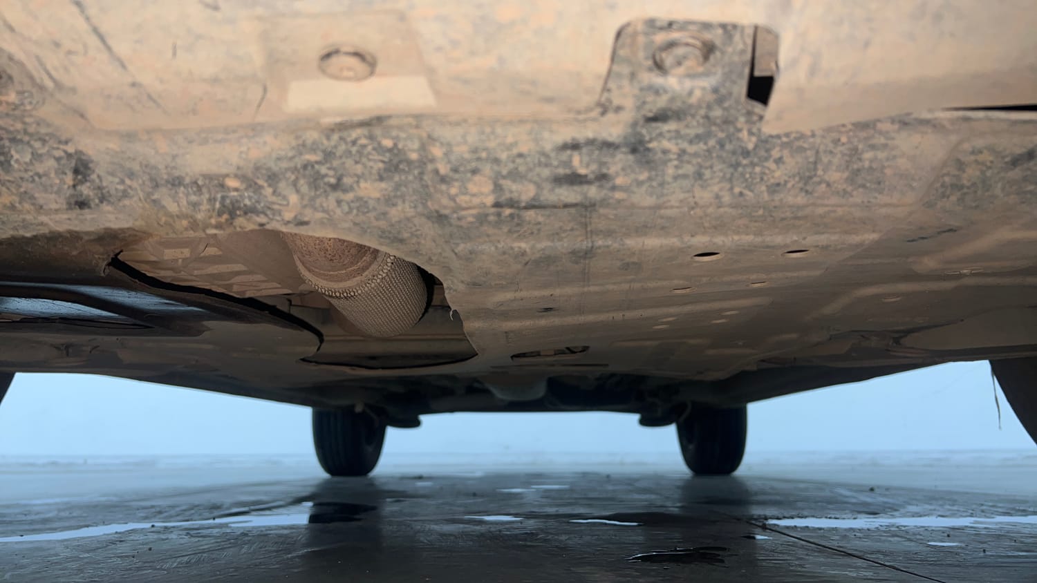 Used 2025 Mahindra XUV 3XO AX5 1.2 Petrol Petrol Manual extra FRONT LEFT UNDERBODY VIEW