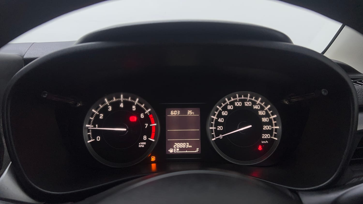 Used 2022 Maruti Suzuki Baleno Delta MT Petrol Manual interior CLUSTERMETER VIEW