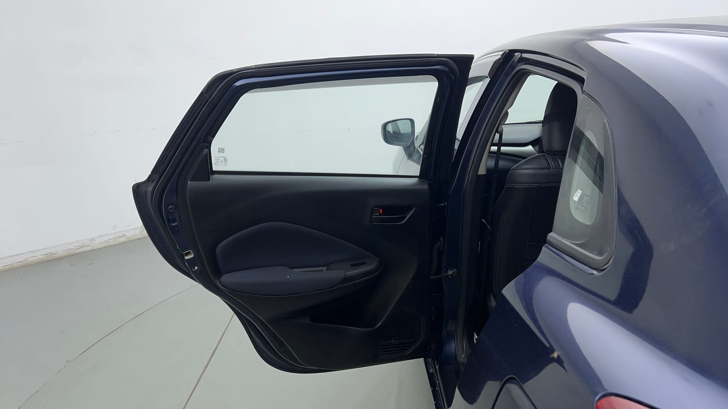 Used 2023 Maruti Suzuki Baleno Sigma MT Petrol Manual interior LEFT REAR DOOR OPEN VIEW
