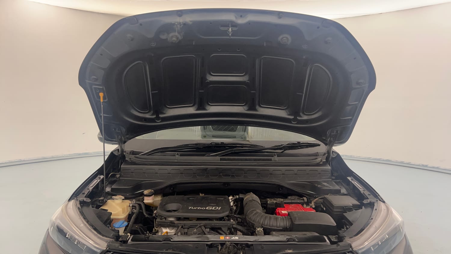 Used 2021 Kia Sonet GTX Plus 1.0 DCT Petrol Automatic engine ENGINE & BONNET OPEN FRONT VIEW