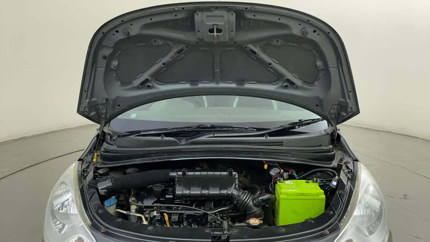 Used 2013 Hyundai i10 Magna 1.2 Kappa2 Petrol Manual engine ENGINE & BONNET OPEN FRONT VIEW