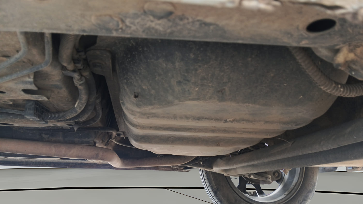 Used 2022 Tata Punch Creative MT Petrol Manual extra REAR UNDERBODY VIEW (TAKEN FROM REAR)