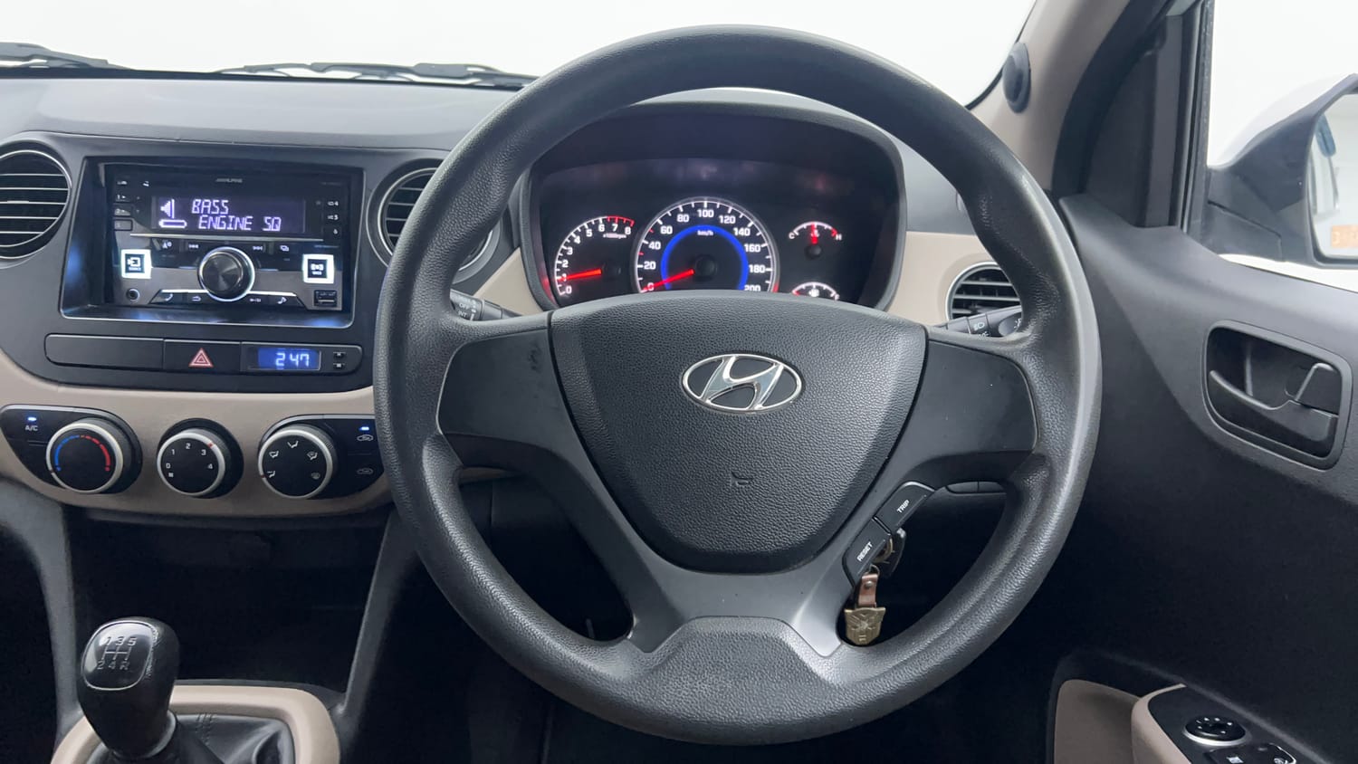 Used 2016 Hyundai Grand i10 Magna 1.2 Kappa VTVT Petrol Manual interior STEERING VIEW