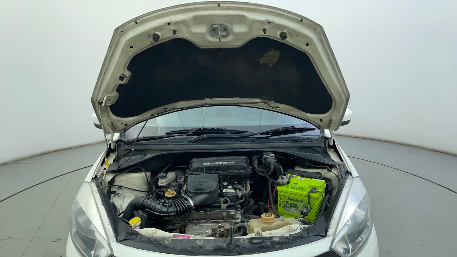 Used 2016 Tata Tiago Revotron XT Petrol Manual engine ENGINE & BONNET OPEN FRONT VIEW