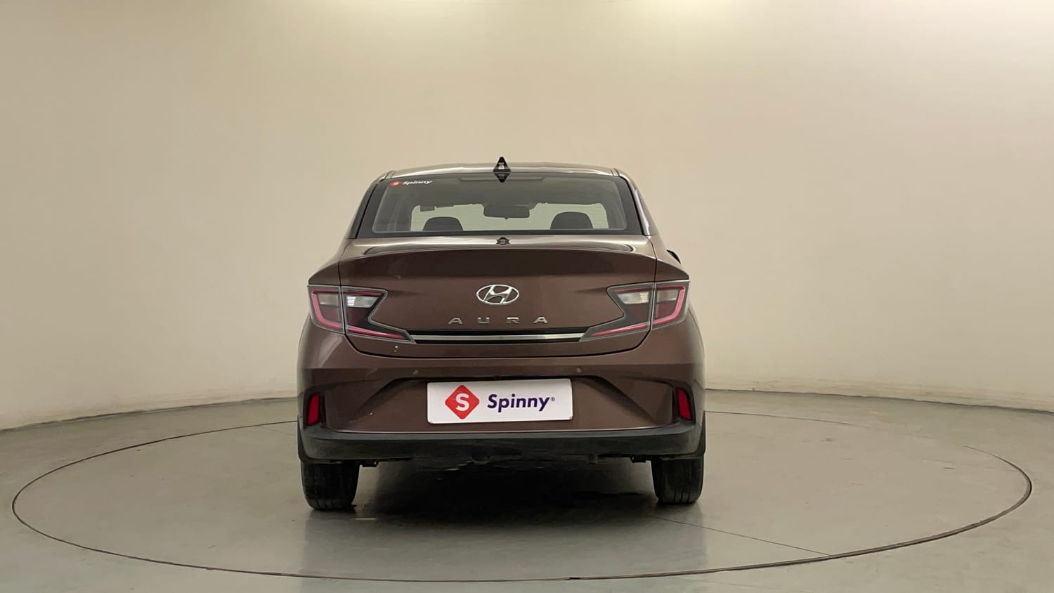 Used 2020 Hyundai Aura SX Plus 1.2 AMT Petrol Petrol Automatic exterior BACK VIEW