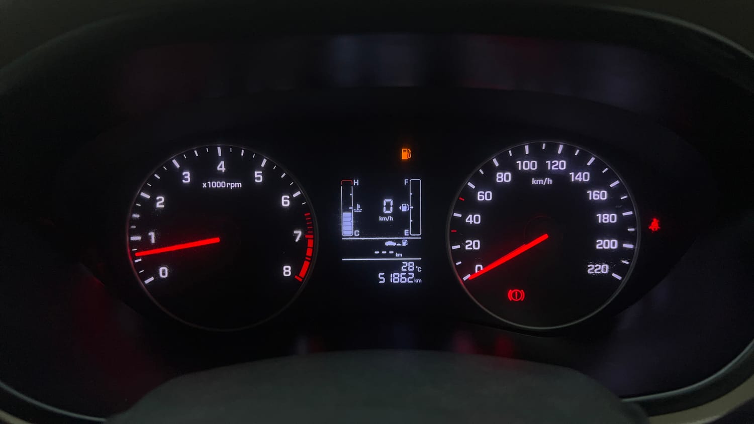 Used 2019 Hyundai Elite i20 Sportz Plus 1.2 Petrol Manual interior CLUSTERMETER VIEW